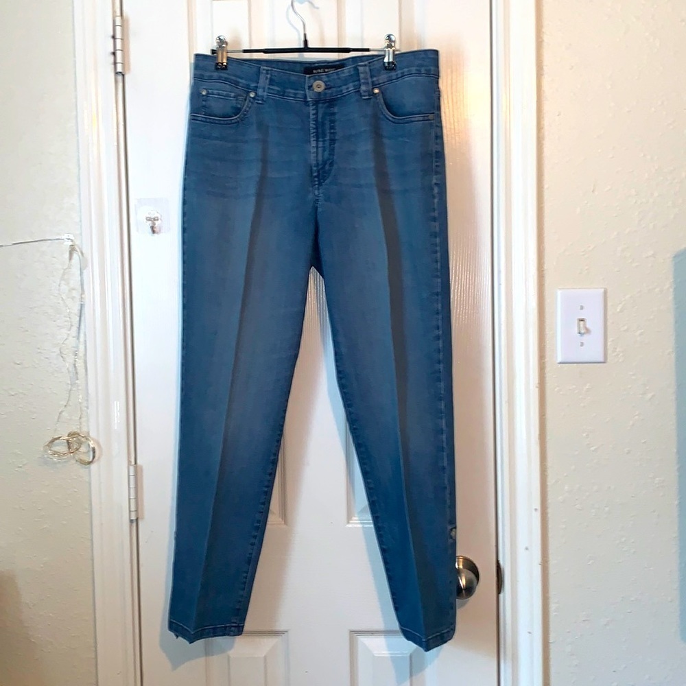 Nine West mid rise straight ankle denim jeans